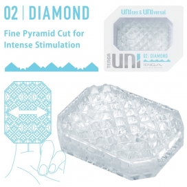 Gaine de masturbation UNI 02 DIAMOND de Tenga 2
