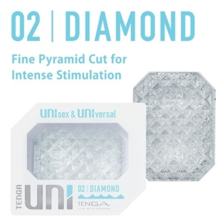 Gaine de masturbation UNI 02 DIAMOND de Tenga
