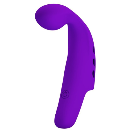 Gaine de Doigt Vibrante GORGON Pretty Love 10.5 x 2cm Violet Intense 