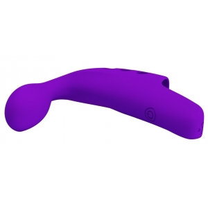 Gaine de Doigt Vibrante GORGON Pretty Love 10.5 x 2cm Violet Intense 