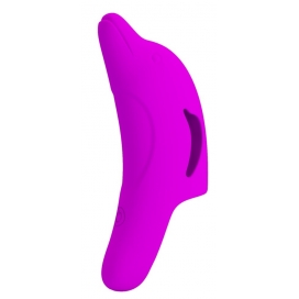 Gaine de Doigt Vibrante DELPHINI Pretty Love 7 x 3cm Fuchsia 2