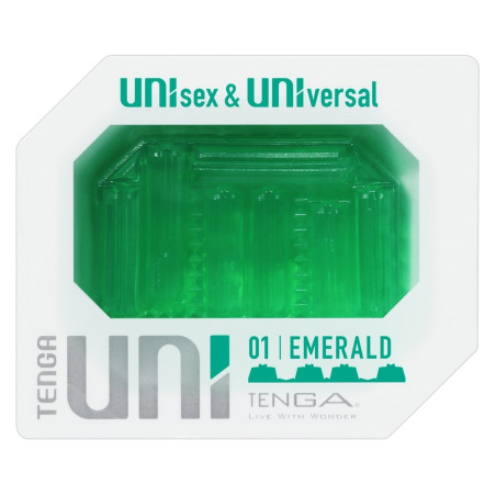 Gaine de masturbation UNI 01 EMERALD par Tenga