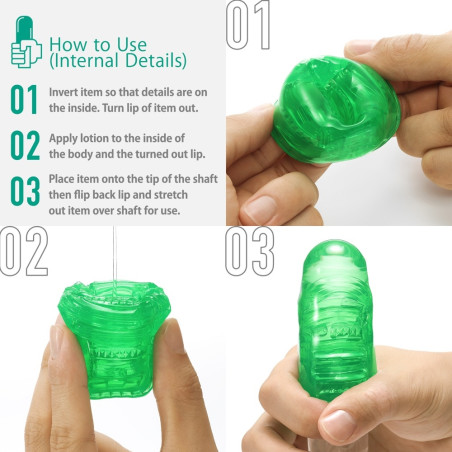 Gaine de masturbation UNI 01 EMERALD par Tenga