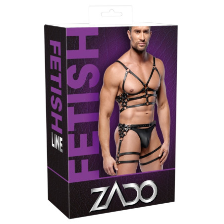 Harnais En Cuir Torse et Cuisses LEATHERSET M/L