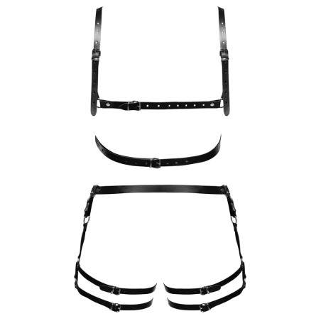 Harnais En Cuir Torse et Cuisses LEATHERSET M/L