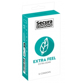 Préservatifs fins en latex EXTRA FEEL 53 mm | Boîte de 12