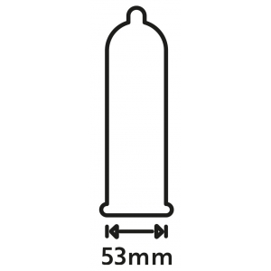 Préservatifs fins en latex EXTRA FEEL 53 mm | Boîte de 12