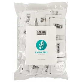 Préservatifs fins EXTRA FEEL de Secura Condoms 53mm | Pack de 100