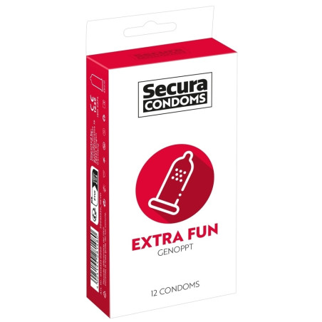 Préservatifs perlés EXTRA FUN 53 mm | Boite de 12