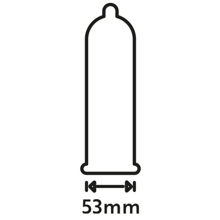 Préservatifs perlés EXTRA FUN 53 mm | Boite de 12