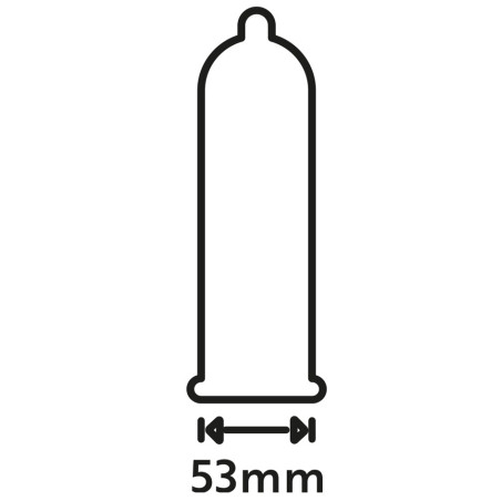 Préservatifs perlés en latex EXTRA FUN de SECURA CONDOMS 53mm | Pack de 100