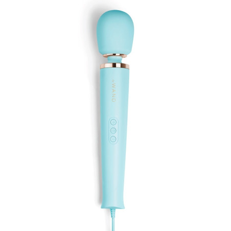 Wand POWERFUL PLUG-IN 34cm - Tête 62mm Bleu Ciel Clair