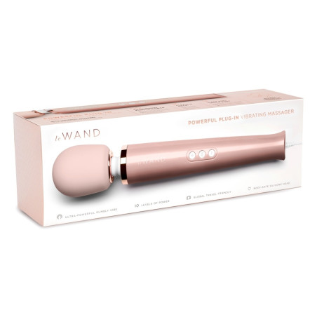 Wand POWERFUL PLUG-IN 34cm - Tête 62mm Rose Gold Paillette