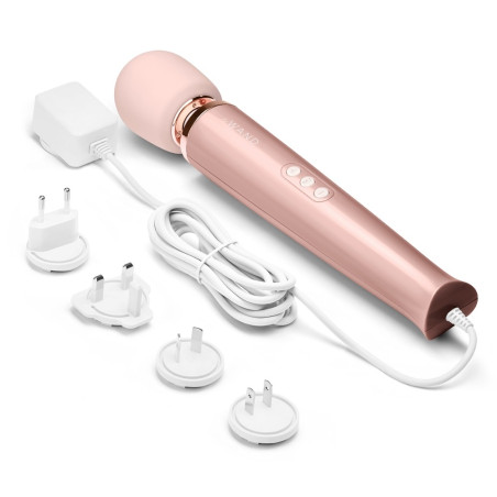Wand POWERFUL PLUG-IN 34cm - Tête 62mm Rose Gold Paillette