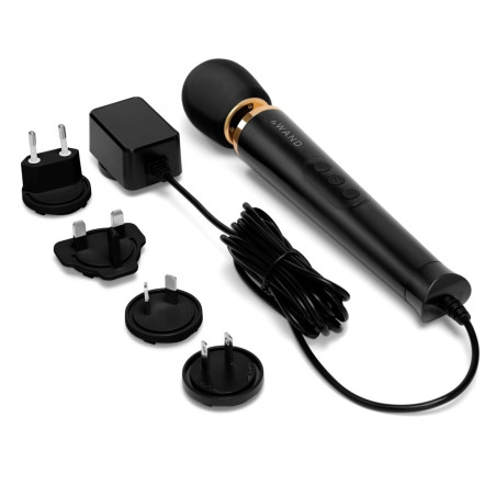 Wand POWERFUL PETITE PLUG-IN 25cm - Tête 47mm Noir