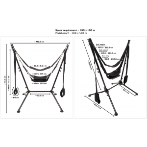 Balançoise autoportante SEX SWING en acier