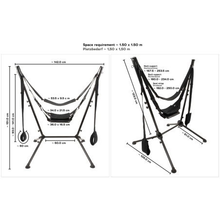 Balançoise autoportante SEX SWING en acier