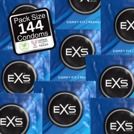 Préservatifs en latex REGULAR de EXS 54mm | Boîte de 144 2