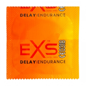 Préservatifs retardant DELAY ENDURANCE de EXS 53mm | Boîte de 48