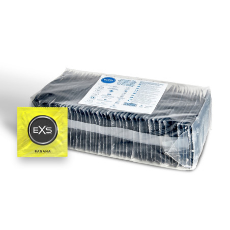 Préservatifs aromatisés BANANA par EXS 54mm | Pack de 100