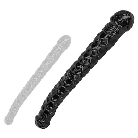 Double gode SCALYDRAG M de 70 cm Surface texturée
