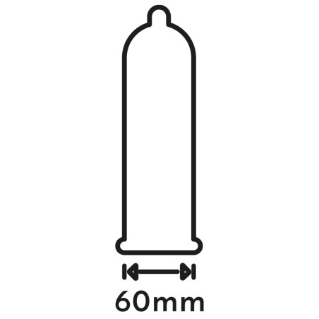 Préservatifs XXL en latex EXTRA LARGE de SECURA CONDOMS 60mm | Pack de 100