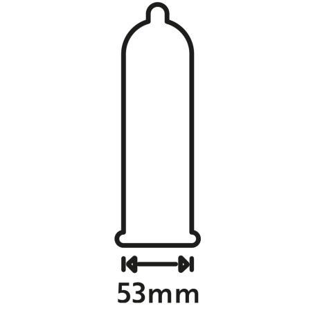 Préservatifs lubrifiés EXTRA WET de SECURA CONDOMS 53mm | Pack de 100