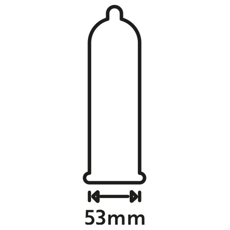 Préservatifs épais en latex EXTRA SAFE de SECURA CONDOMS 53mm | Boîte de 12