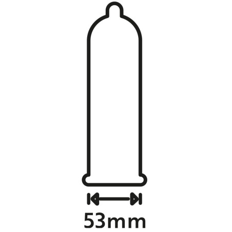Préservatifs épais en latex EXTRA SAFE de SECURA CONDOMS 53mm | Boîte de 48