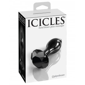 Plug en verre Icicles n°78 Noir 7.3 x 3 cm 2