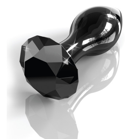 Plug en verre Icicles n°78 Noir 7.3 x 3 cm