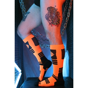 Chaussettes hautes HYPNOTIX Breedwell Noir-Orange