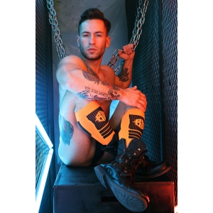 Chaussettes hautes HYPNOTIX Breedwell Noir-Orange