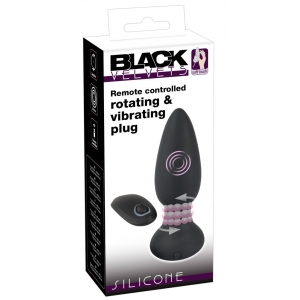 Plug vibrant Billes rotatives RIMMER VELVET de 11 x 4.2 cm