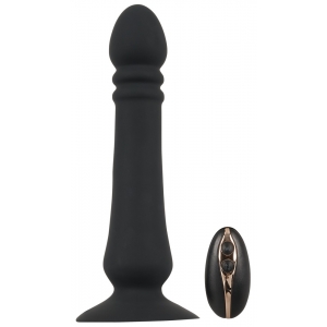 Plug avec poussée THRUST VELVET 18 x 4.4 cm Noir