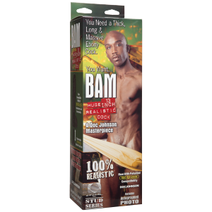 Gode Bam Huge de 25cm par Doc Johnson Couleur Black