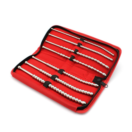 Kit de 7 Tiges d'urètre perlées BEADED DILATOR 20 cm
