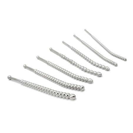 Kit de 7 Tiges d'urètre perlées BEADED DILATOR 20 cm