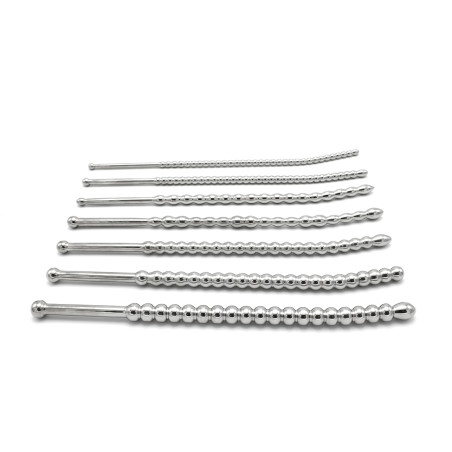 Kit de 7 Tiges d'urètre perlées BEADED DILATOR 20 cm