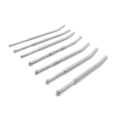 Kit de 7 Tiges d'urètre perlées BEADED DILATOR 20 cm