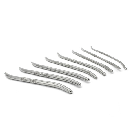 Kit de 8 Tiges d'urètre END CURVE Diamètre 4 à 13 mm