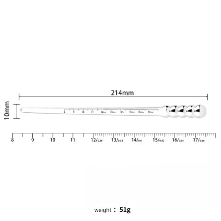 Tige d'urètre DIP STICK S de 18 cm par Kiotos
