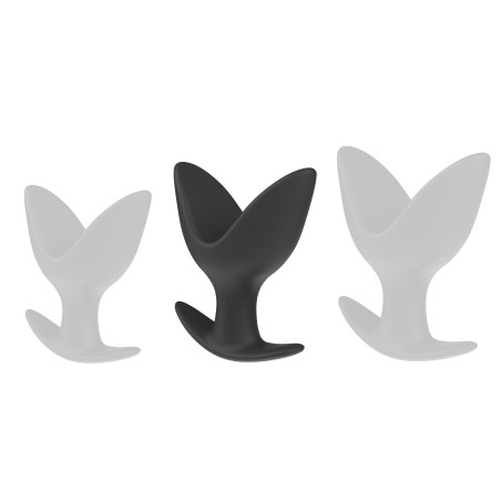 Plug en silicone ANCHOR Large de 8 x 7.2 cm Noir