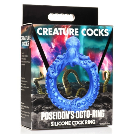 Cockring POSEIDON'S OCTO-RING Bleu