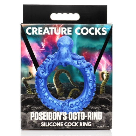 Cockring POSEIDON'S OCTO-RING Bleu