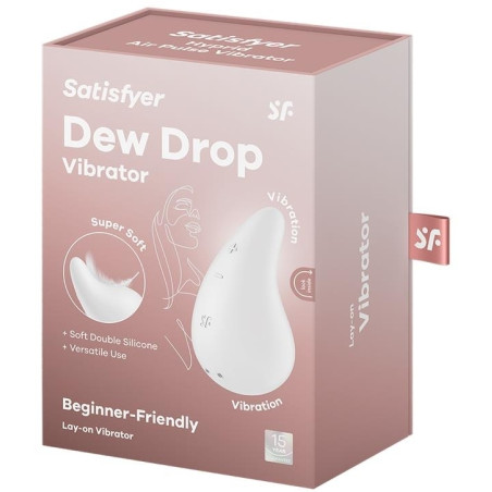 Stimulateur de Clitoris DEW DROP Blanc Neige