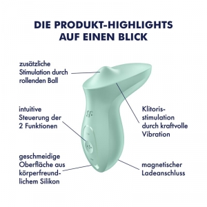 Stimulateur de Clitoris EXCITERRR Menthe Gris