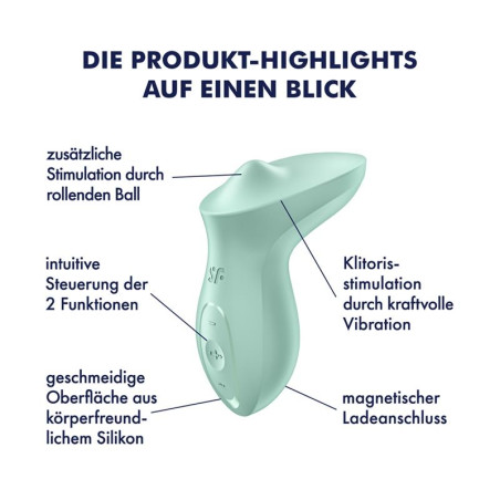 Stimulateur de Clitoris EXCITERRR Menthe Gris