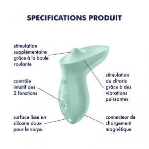 Stimulateur de Clitoris EXCITERRR Menthe Gris