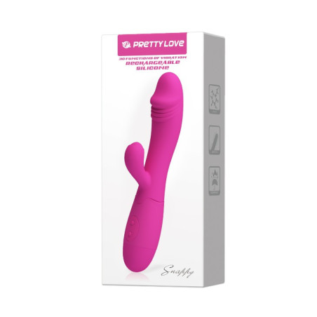 Vibromasseur Rabbit Snappy 9.5 x 3.2cm Rose